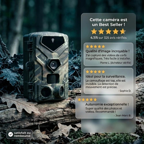 Caméra de chasse 4K vision nocturne