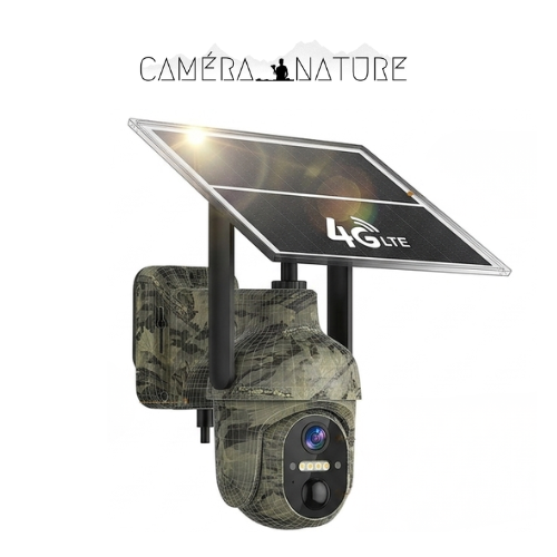 Caméra de chasse 4G connectée solaire 360°